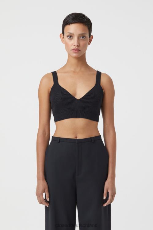 Kleidung Schwarz 0RP8Z1847 CLOSED gestrickter BH Frauen