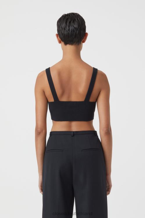 Kleidung Schwarz 0RP8Z1847 CLOSED gestrickter BH Frauen