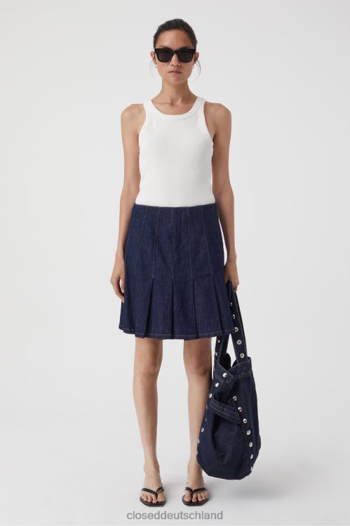 Kleidung Dunkelblau 0RP8Z614 CLOSED Faltenrock Frauen