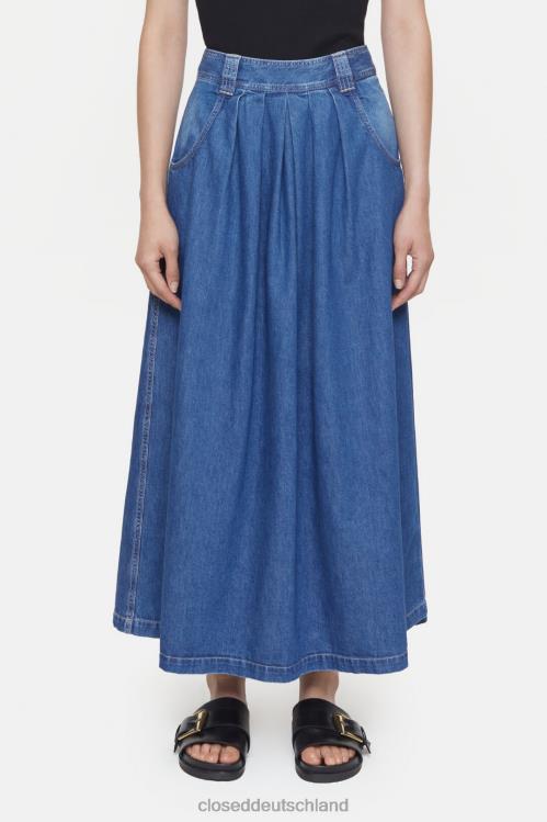Kleidung Dunkelblau 0RP8Z620 CLOSED A-förmiger Jeansrock Frauen