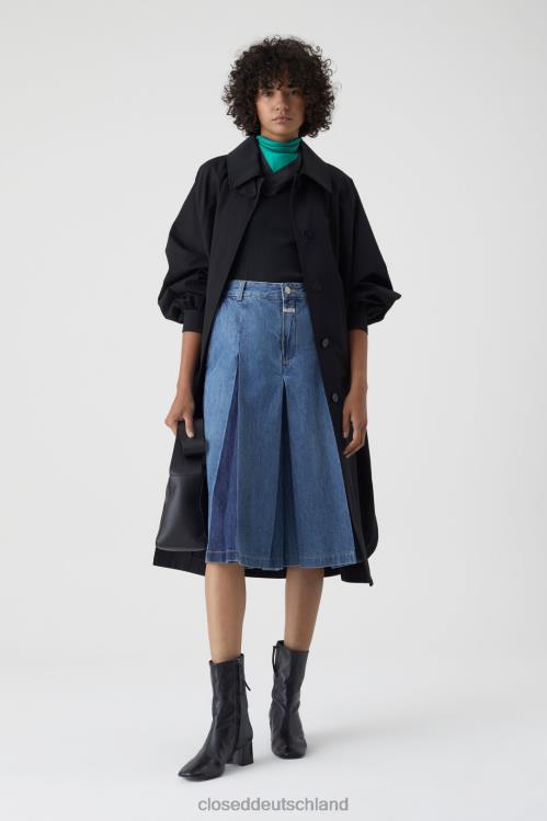 Kleidung Mittelblau 0RP8Z1781 CLOSED plissierte Culottes Frauen