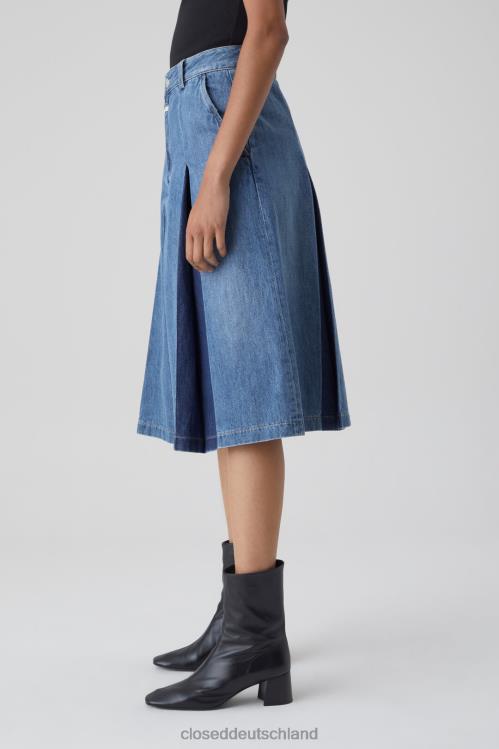 Kleidung Mittelblau 0RP8Z1781 CLOSED plissierte Culottes Frauen