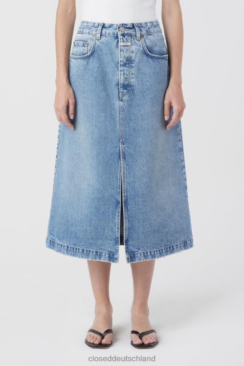 Kleidung Mittelblau 0RP8Z618 CLOSED Jeansrock Frauen