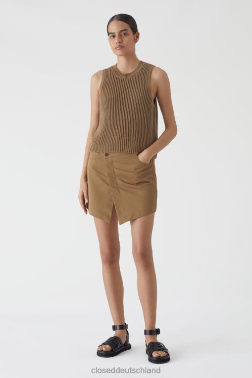 Kleidung Muskatnuss 0RP8Z1777 CLOSED Minirock aus Baumwolltwill Frauen