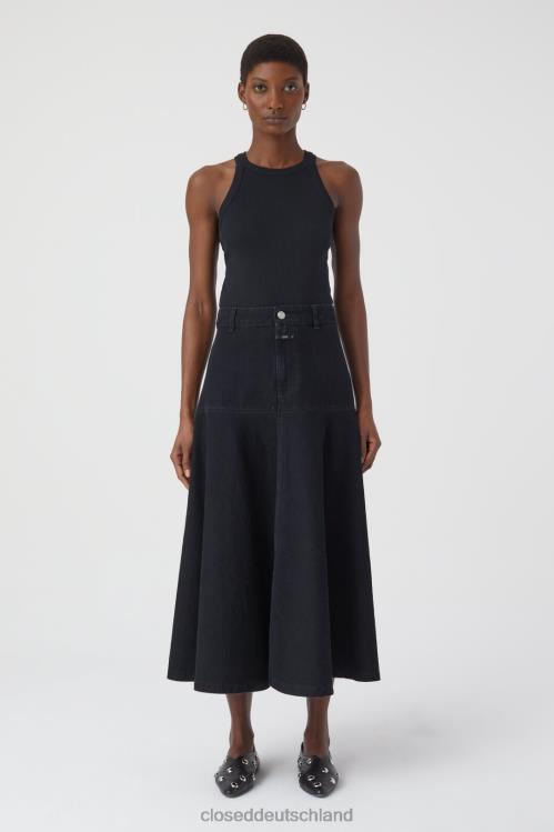 Kleidung Schwarz 0RP8Z610 CLOSED Jeansrock Frauen