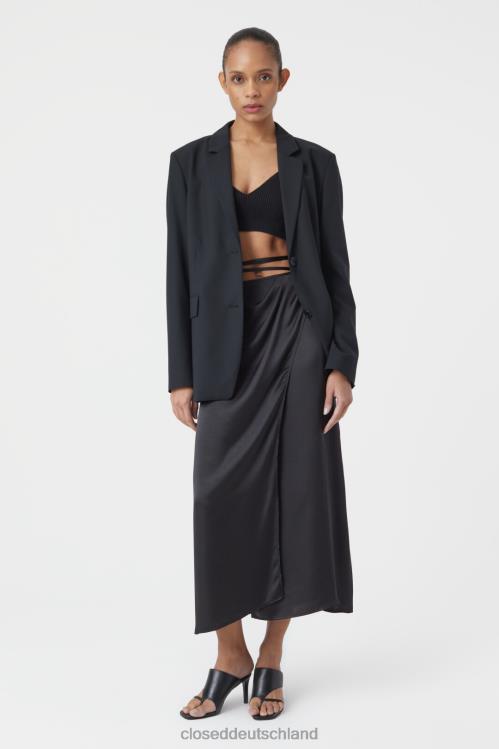 Kleidung Schwarz 0RP8Z621 CLOSED Wickelrock Frauen