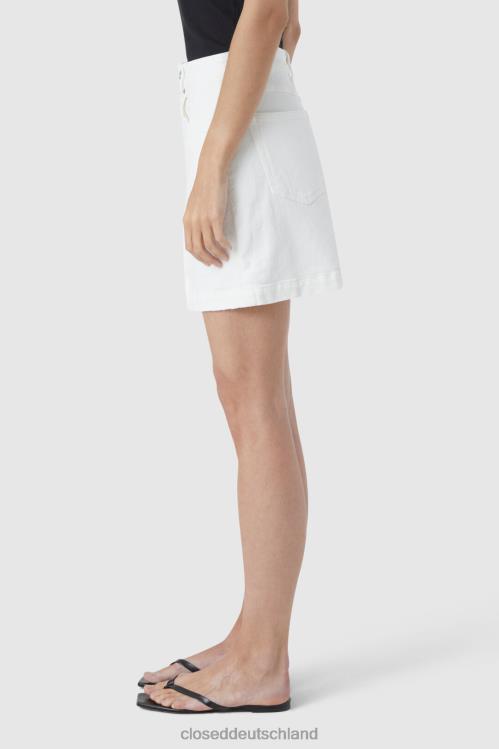 Kleidung Weiß 0RP8Z1773 CLOSED Jeansrock Frauen