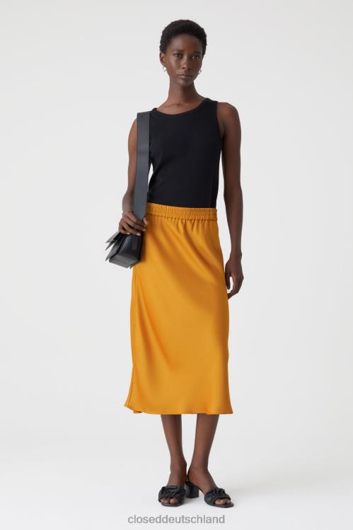 Kleidung goldener Zimt 0RP8Z1785 CLOSED Maxirock in A-Linie Frauen