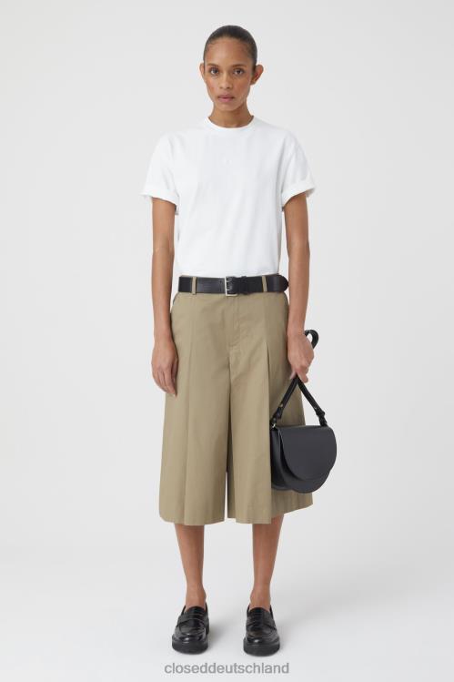 Kleidung grauer Marmor 0RP8Z1779 CLOSED plissierte A-Linien-Culotte Frauen