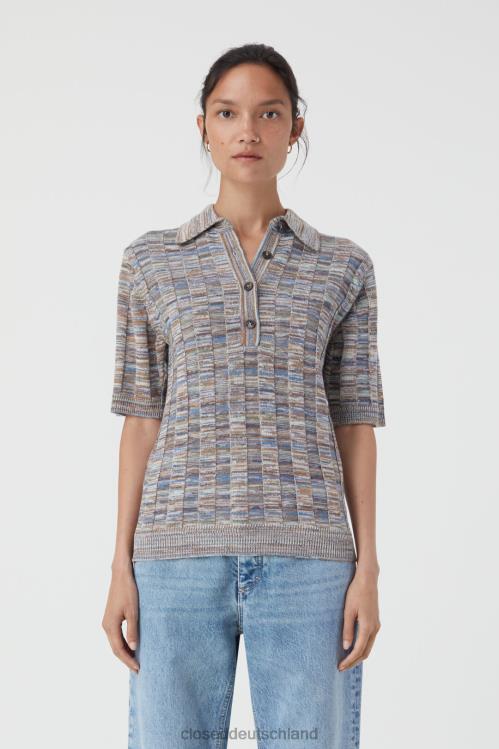 Kleidung Chambrayblau 0RP8Z378 CLOSED Strickshirt Frauen