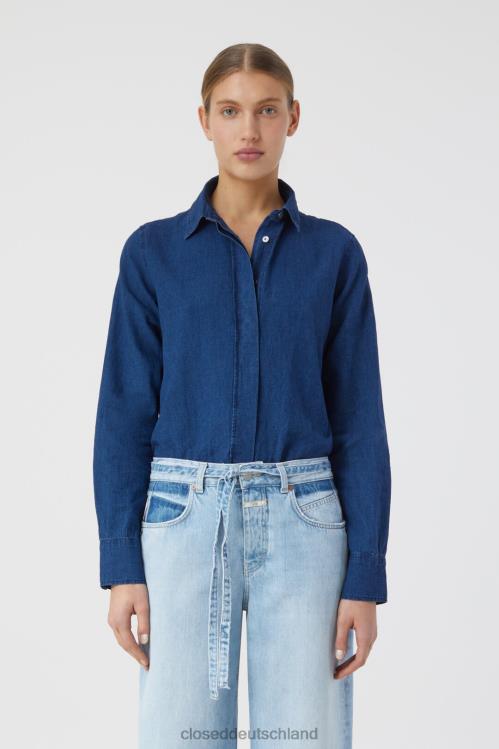 Kleidung Dunkelblau 0RP8Z1609 CLOSED Indigo-Shirt Frauen