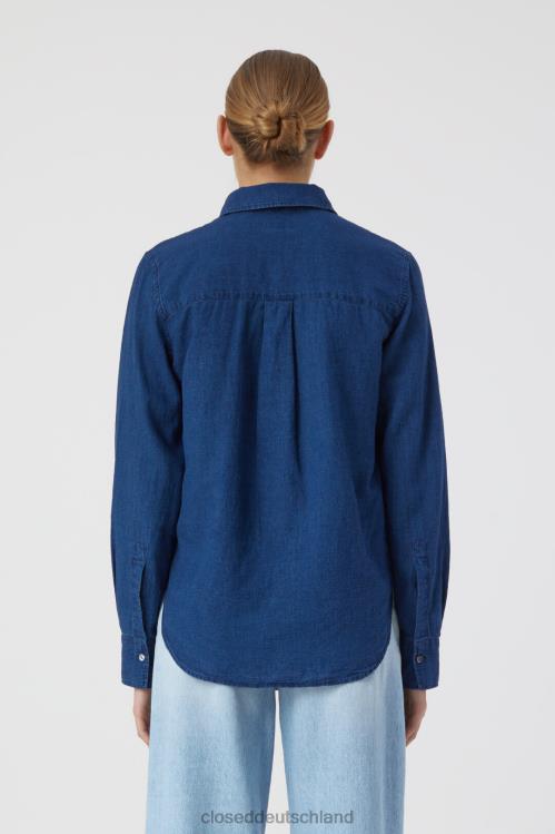 Kleidung Dunkelblau 0RP8Z1609 CLOSED Indigo-Shirt Frauen