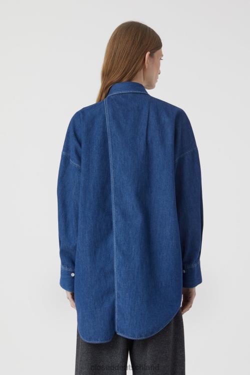 Kleidung Dunkelblau 0RP8Z466 CLOSED Jeanshemd Frauen