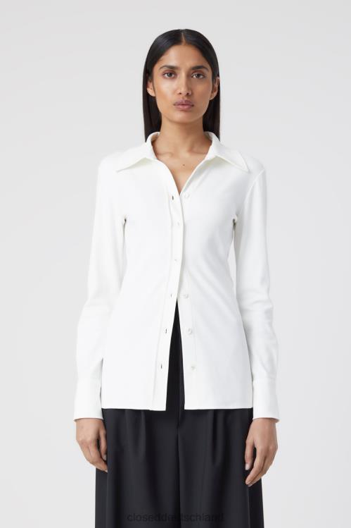 Kleidung Elfenbein 0RP8Z468 CLOSED Jerseybluse Frauen