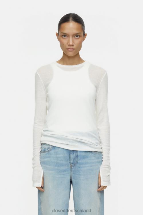 Kleidung Elfenbein 0RP8Z502 CLOSED lange Ärmel Frauen