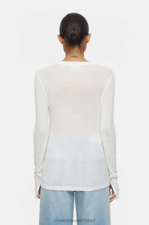 Kleidung Elfenbein 0RP8Z502 CLOSED lange Ärmel Frauen