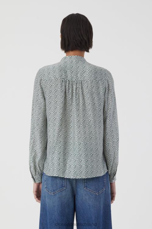 Kleidung Farngrün 0RP8Z484 CLOSED Bedruckte Bluse Frauen