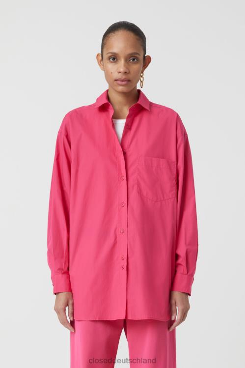 Kleidung Himbeerrosa 0RP8Z1580 CLOSED übergroße Hemdbluse Frauen