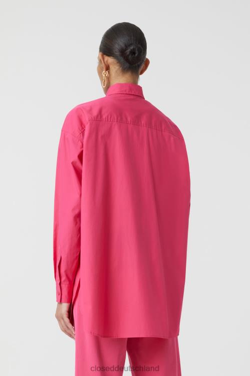 Kleidung Himbeerrosa 0RP8Z1580 CLOSED übergroße Hemdbluse Frauen
