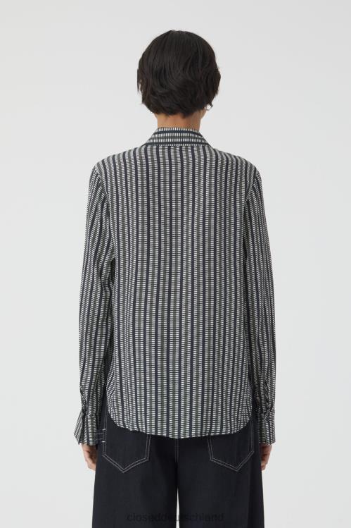 Kleidung Industriegrün 0RP8Z442 CLOSED Viskose-Crêpe-Bluse Frauen