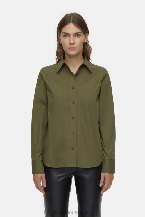 Kleidung Industriegrün 0RP8Z453 CLOSED Hemdbluse Frauen