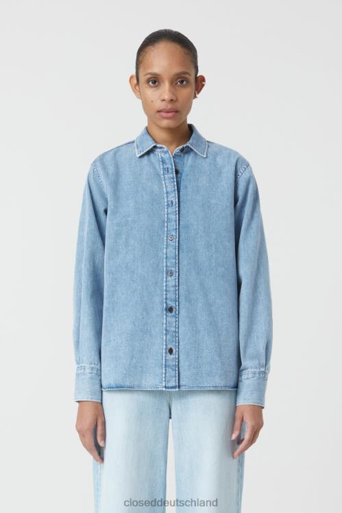 Kleidung Mittelblau 0RP8Z1540 CLOSED Longshirt aus reiner Baumwolle Frauen