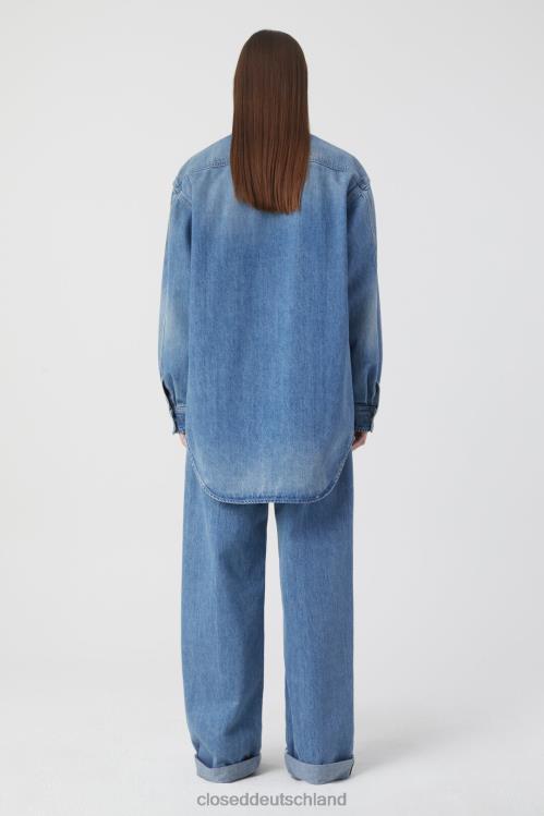 Kleidung Mittelblau 0RP8Z303 CLOSED Überhemd Frauen