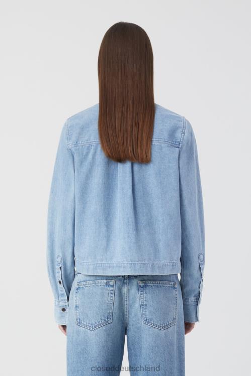 Kleidung Mittelblau 0RP8Z429 CLOSED kurzes Jeanshemd Frauen