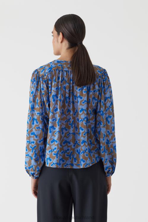 Kleidung Muskatnuss 0RP8Z1543 CLOSED Bluse mit Aufdruck Frauen