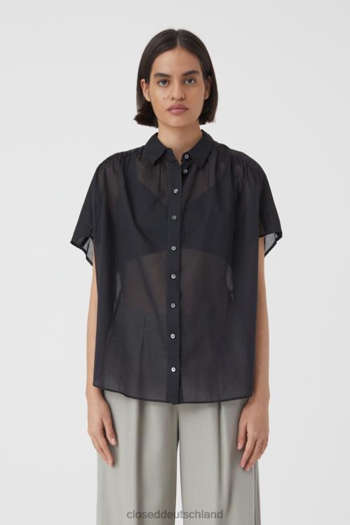 Kleidung Schwarz 0RP8Z1550 CLOSED Kurzarmbluse Frauen