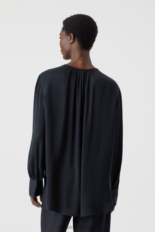 Kleidung Schwarz 0RP8Z1610 CLOSED Cupro-Bluse Frauen