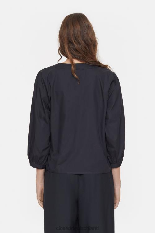 Kleidung Schwarz 0RP8Z430 CLOSED Wickelbluse Frauen