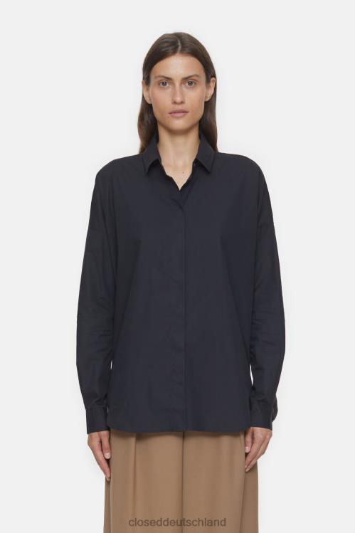 Kleidung Schwarz 0RP8Z452 CLOSED Hemd aus Bio-Baumwolle Frauen