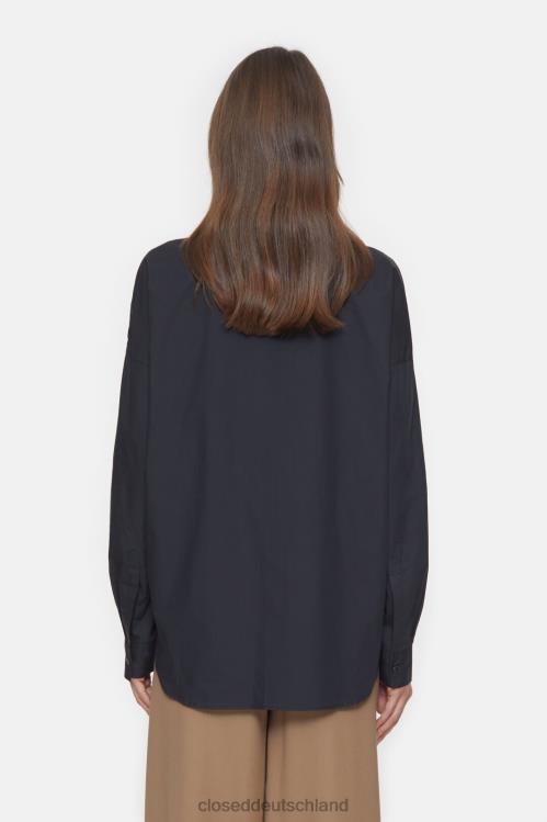 Kleidung Schwarz 0RP8Z452 CLOSED Hemd aus Bio-Baumwolle Frauen