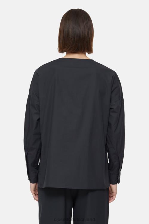 Kleidung Schwarz 0RP8Z461 CLOSED Baumwollbluse Frauen