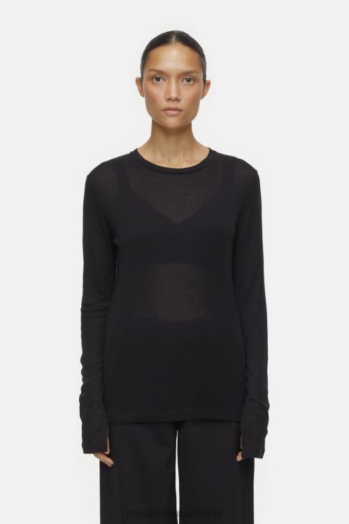 Kleidung Schwarz 0RP8Z505 CLOSED lange Ärmel Frauen