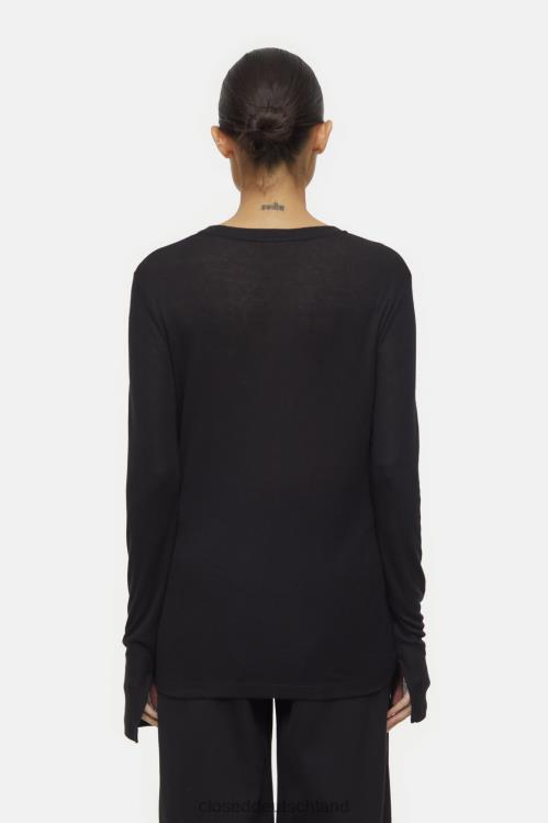 Kleidung Schwarz 0RP8Z505 CLOSED lange Ärmel Frauen