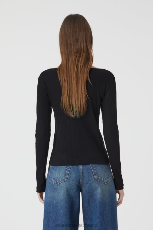 Kleidung Schwarz 0RP8Z516 CLOSED Strickjacke aus Jersey Frauen