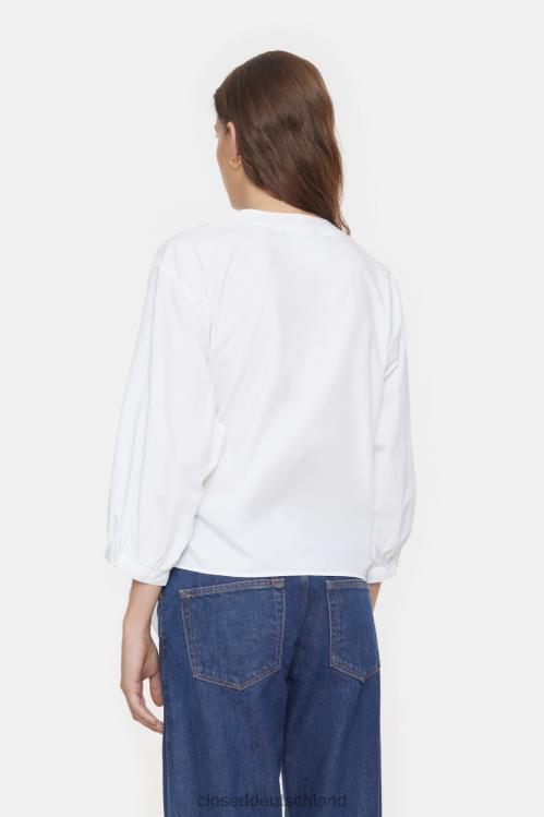Kleidung Weiß 0RP8Z446 CLOSED Wickelbluse Frauen
