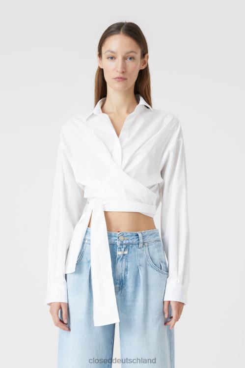 Kleidung Weiß 0RP8Z457 CLOSED Wickelbluse Frauen