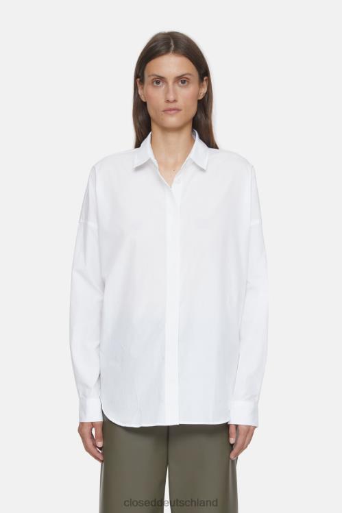 Kleidung Weiß 0RP8Z460 CLOSED Hemd aus Bio-Baumwolle Frauen