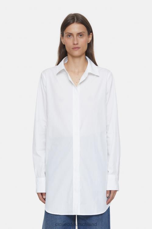 Kleidung Weiß 0RP8Z486 CLOSED lange Bluse Frauen