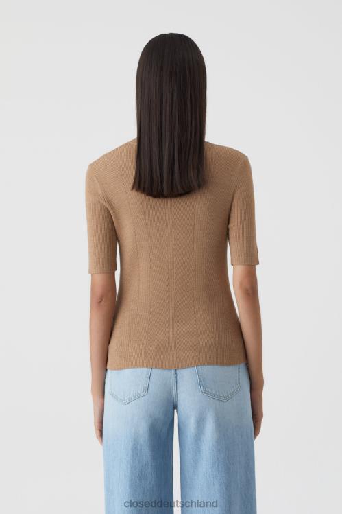 Kleidung brauner Marmor 0RP8Z1489 CLOSED Strickshirt Frauen