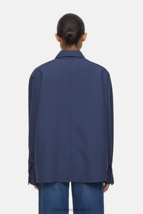 Kleidung dunkle Nacht 0RP8Z435 CLOSED Utility-Shirt Frauen