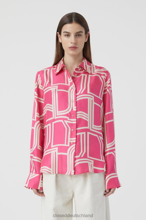 Kleidung feuriges Rosa 0RP8Z495 CLOSED Seidenbluse Frauen