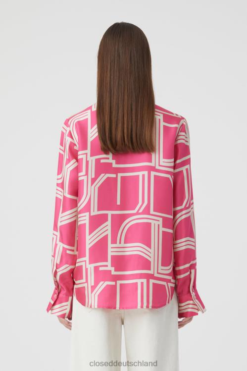 Kleidung feuriges Rosa 0RP8Z495 CLOSED Seidenbluse Frauen