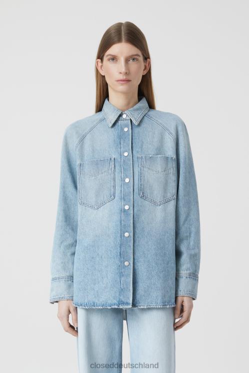 Kleidung hellblau 0RP8Z1541 CLOSED Jeanshemd Frauen
