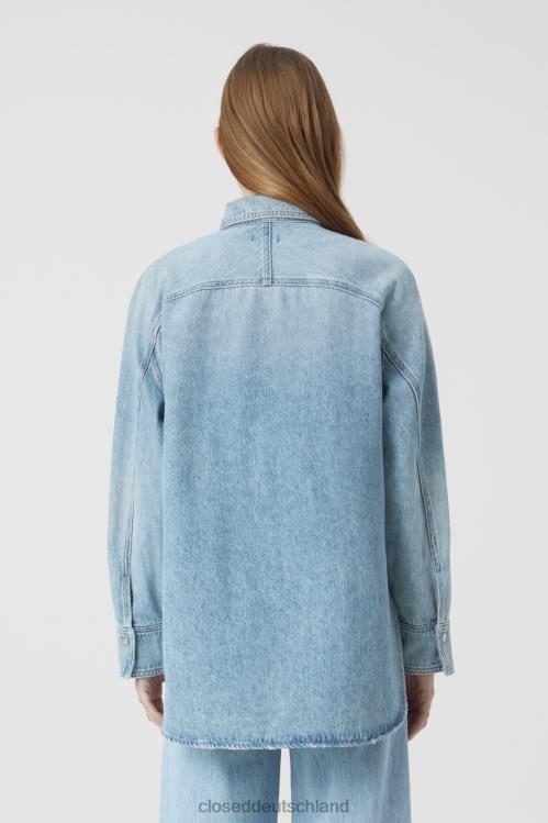 Kleidung hellblau 0RP8Z1541 CLOSED Jeanshemd Frauen