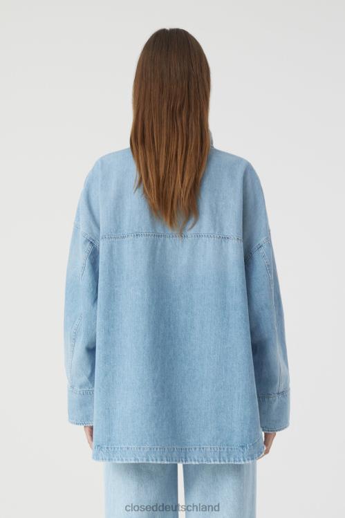 Kleidung hellblau 0RP8Z1600 CLOSED Überhemd Frauen