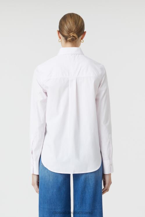 Kleidung helle Orchidee 0RP8Z1575 CLOSED Hemdbluse aus Popeline Frauen